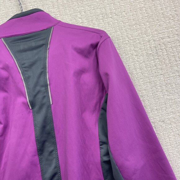 Rossignol Cross country XC skiing Jacket Wom L Purple Softshell Lightweight - Picture 12 of 14